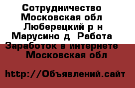 Сотрудничество - Московская обл., Люберецкий р-н, Марусино д. Работа » Заработок в интернете   . Московская обл.